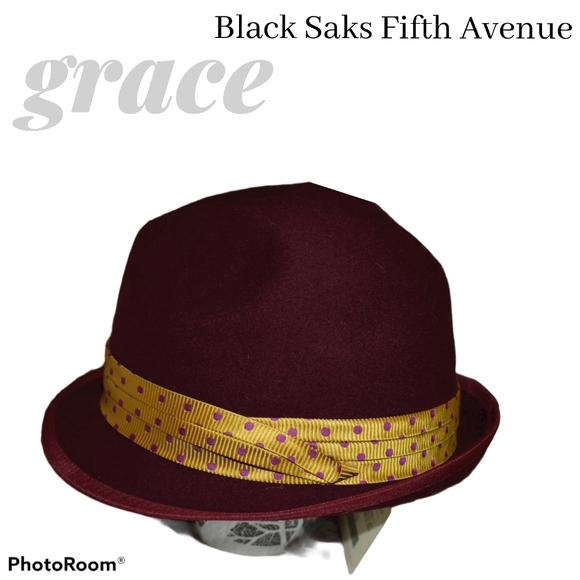 Grace Accessories - Grace Burgundy Wool Hat Designed in Tokyo